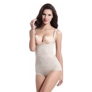 

Women breathable body sculpting clothing abdomen hip slimming leotard corset underwear Thin Slim Underwear jumpsuit AA021