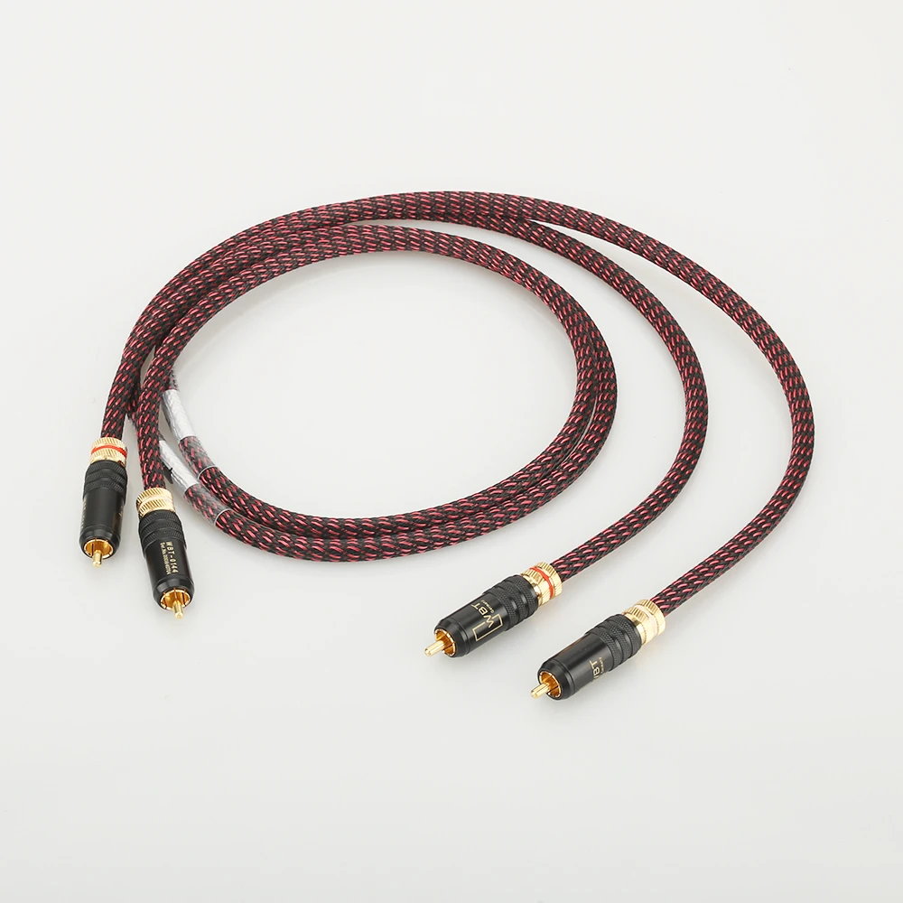 1 пара Hifi аудио кабель высокого класса HIFI RCA кабели с штекер кабель|rca audio cable|hifi
