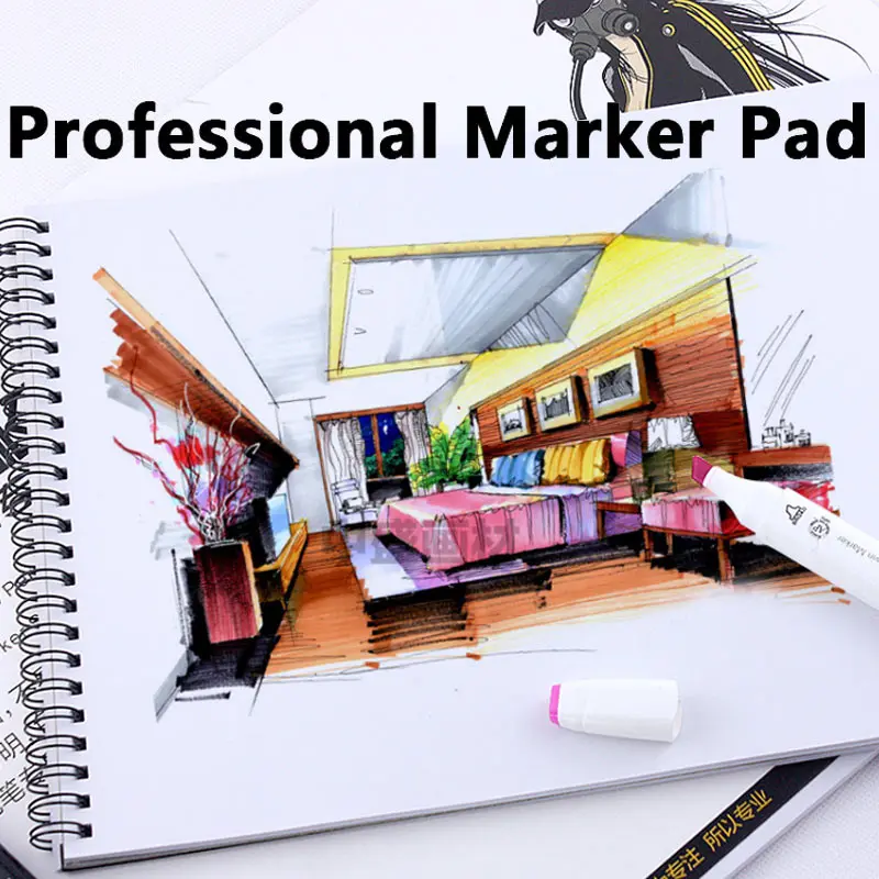 Маркер бумага для ноутбука А5 А4 практическая анимация поставки прочный рисунок дизайнеры манга офисные мягкие