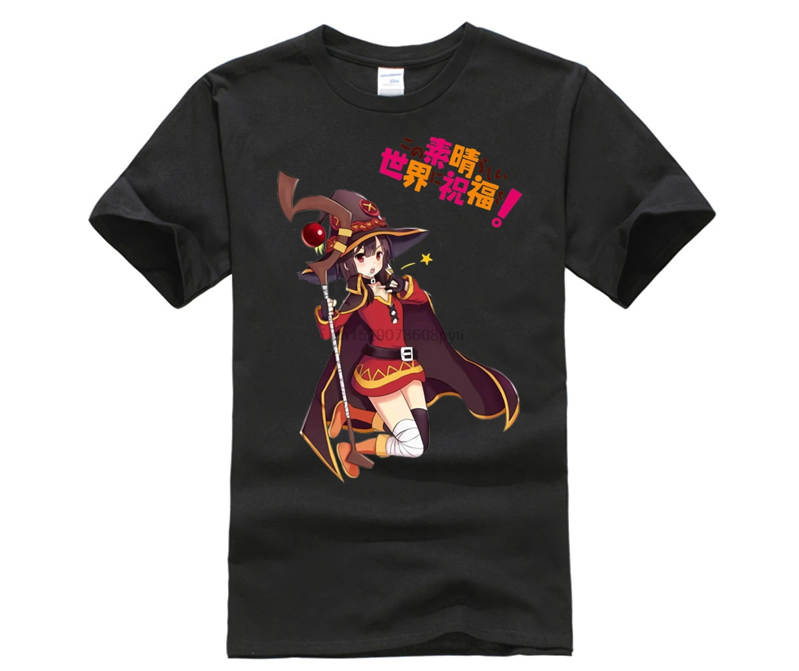 Dildan New Kono Subarashii Sekai Ni Shukufuku Wo Megumin Cosplay T Shirt Anime Ink Painting Style Fashion Men S | Мужская одежда