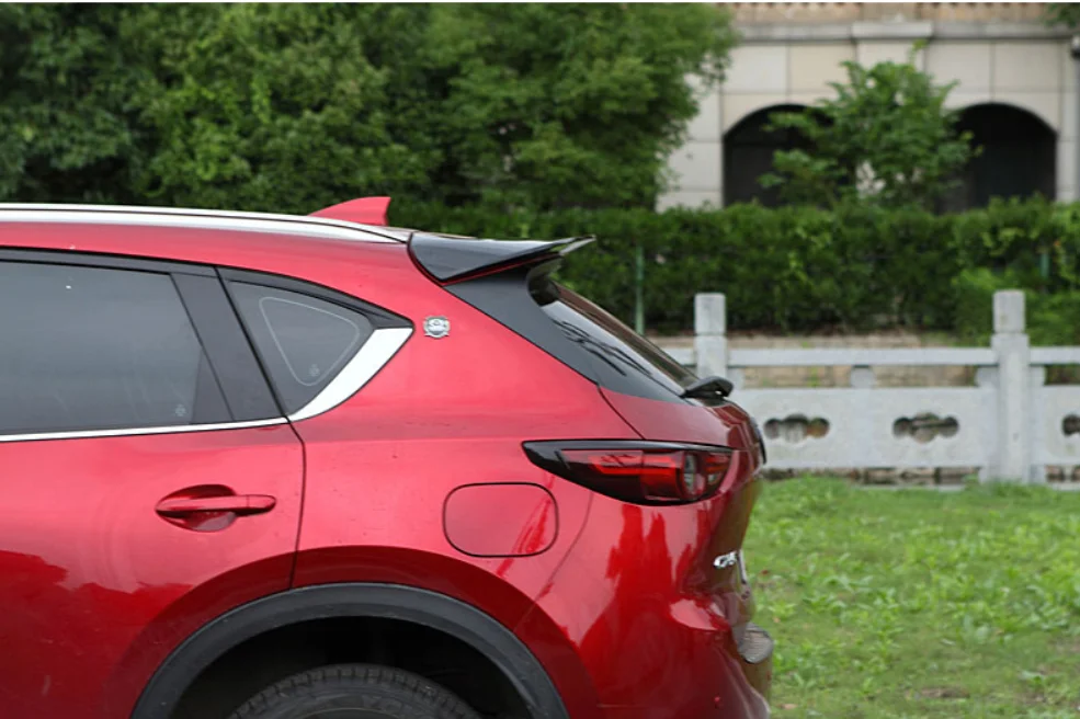 Для Mazda CX-5 CX5, автомобильный спойлер, черный и белый, задний багажник, крыло, задний спойлер на крышу, автомобильный стиль