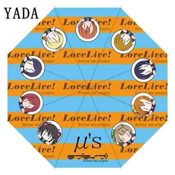 

YADA Love live Cartoon Umbrella Rain Women Flower Umbrella For Women Windproof Ultralight Floral Foldable Anime Umbrellas YS753