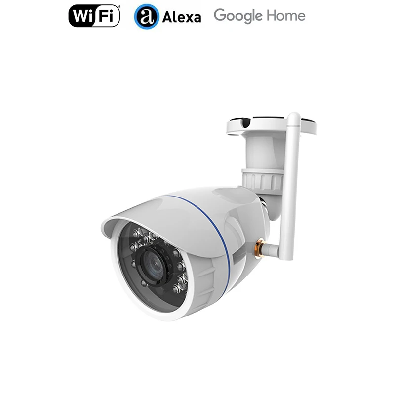

Haozee NEO COOLCAM Outdoor Waterproof WiFi IP Camera Wireless HD 720P Network Night Vision CCTV Camera Work with Alexa Echo Show