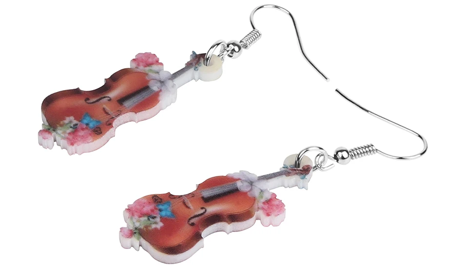 Instrument Violin Drop Drop Earrings Ohrringe Violine
