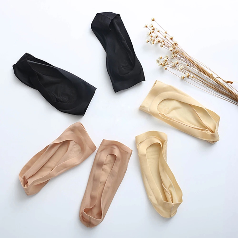 Новая модель носки лодочки из ледяного шелка с рыбьим ртом невидимая версия