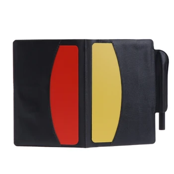 

New Sport Football Soccer Referee Wallet Notebook with Red Card and Yellow Card