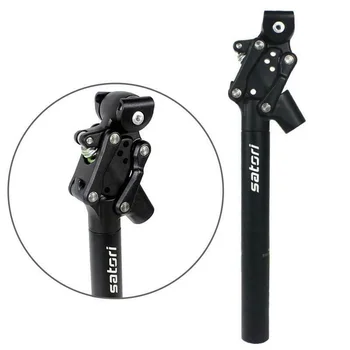 

350mm Bicycle Seat Tube Alloy Mountain Road Bike Suspension Travel Seatpost Shock Absorption Replacement