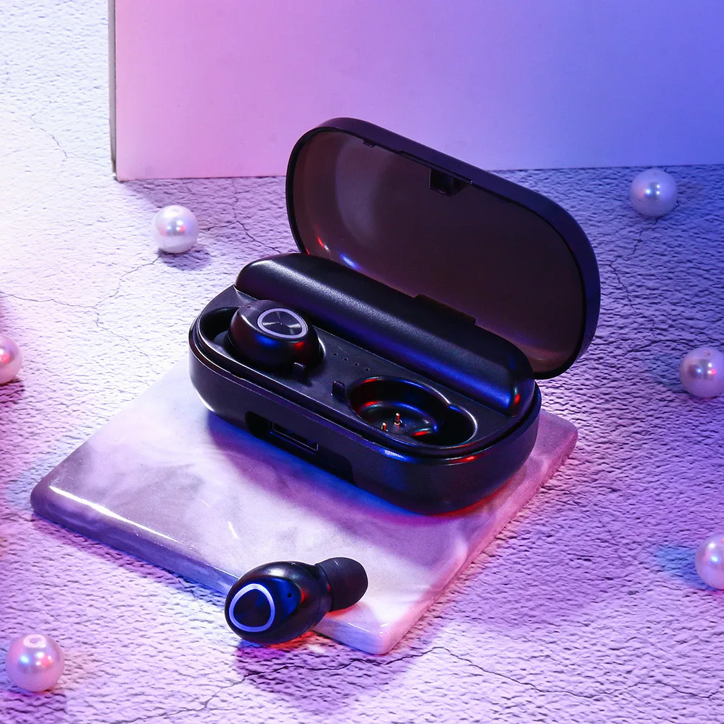 TWS Bluetooth наушники с микрофоном беспроводные водонепроницаемые шумоподавлением