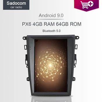 

PX6 DSP Tesla 12.1" Android 9.0 For Ford mondeo 2013 - 2017 Car DVD Player 4G RAM Car Radio Multimedia Navigation GPS autoradio