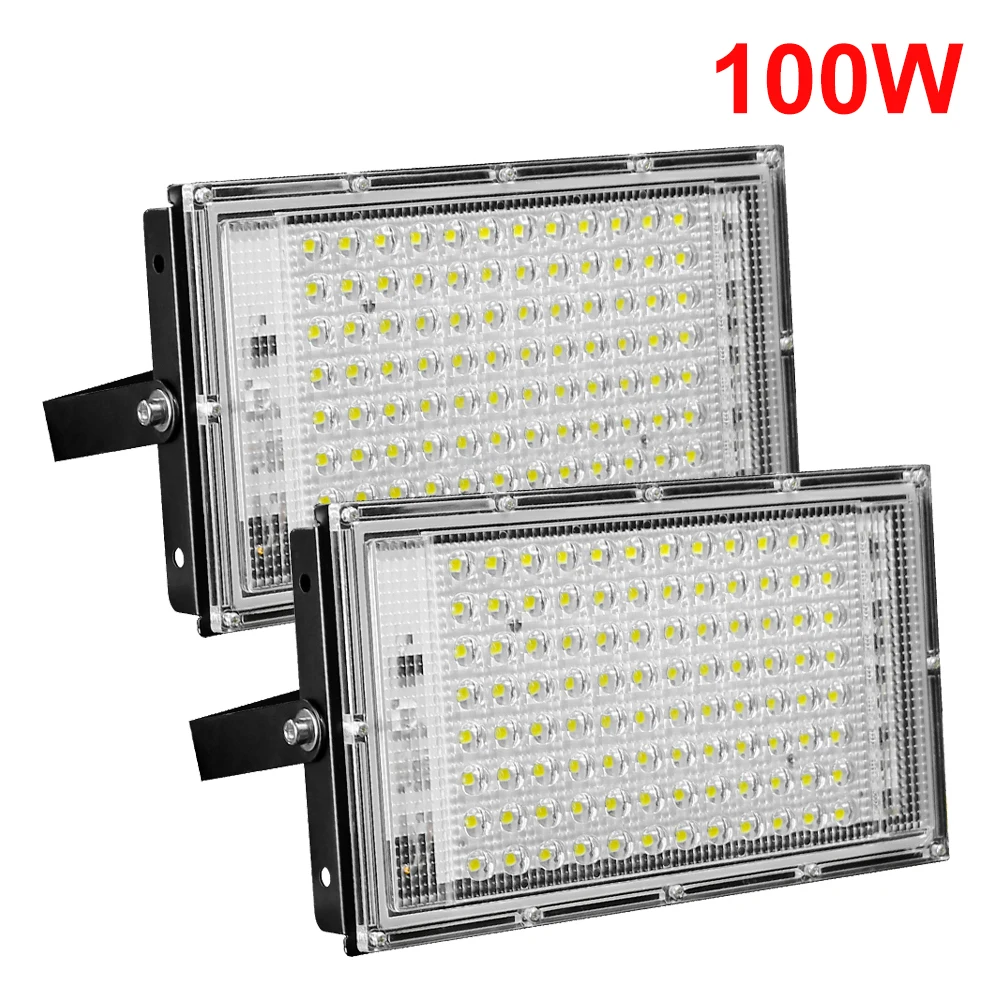 Светодиодный прожектор 100 Вт Foco светодиодный наружный для улицы 220 В | Лампы и