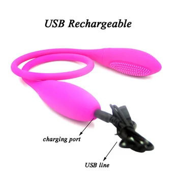 Rechargeable Dual Vibrator 7 Speeds Double Head Jump Egg Bullet Dildo Vibrator Anal Butt Plug Adult Sex Toy For Women 6