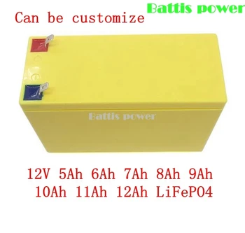 

Rechargeable 12V 12Ah 11Ah 10Ah 9Ah 8Ah 7Ah 6Ah 5Ah LiFePO4 lithium battery pack Not lead acid for power 100w car toy led