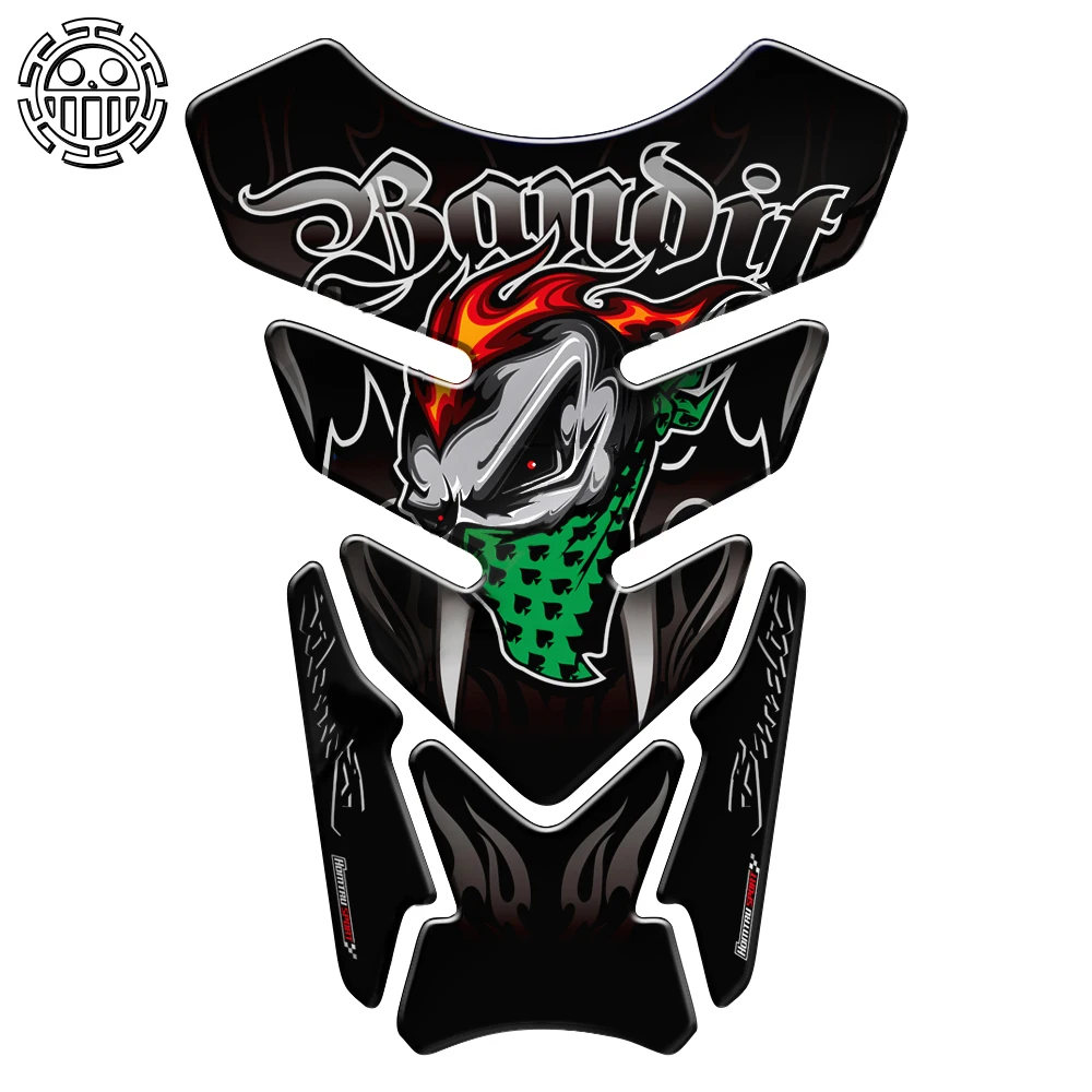 Bandit Стикеры s бак мотоцикла Pad защитный гель Стикеры Bandit Tankpad чехол для Suzuki Bandit 600 650 1200 1250 650S 600 из АБС-пластика - Цвет: Черный