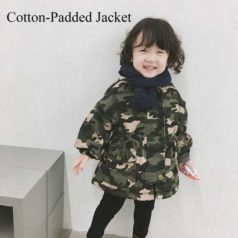 Padded Jacket-1 Детский Зимний пуховик, хлопковая куртка, модная одежда для девочек, детская одежда, толстая парка, зимний комбинезон с капюшоном, верхняя одежда, пальто - Цвет: Padded Jacket-1