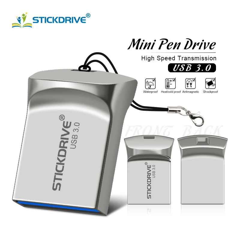 USB3.0 Flash Pendrive 128gb флешка usb pen drive 64gb 32gb 16gb 8gb creativo de metal USB 3 0 stick de alta velocidad
