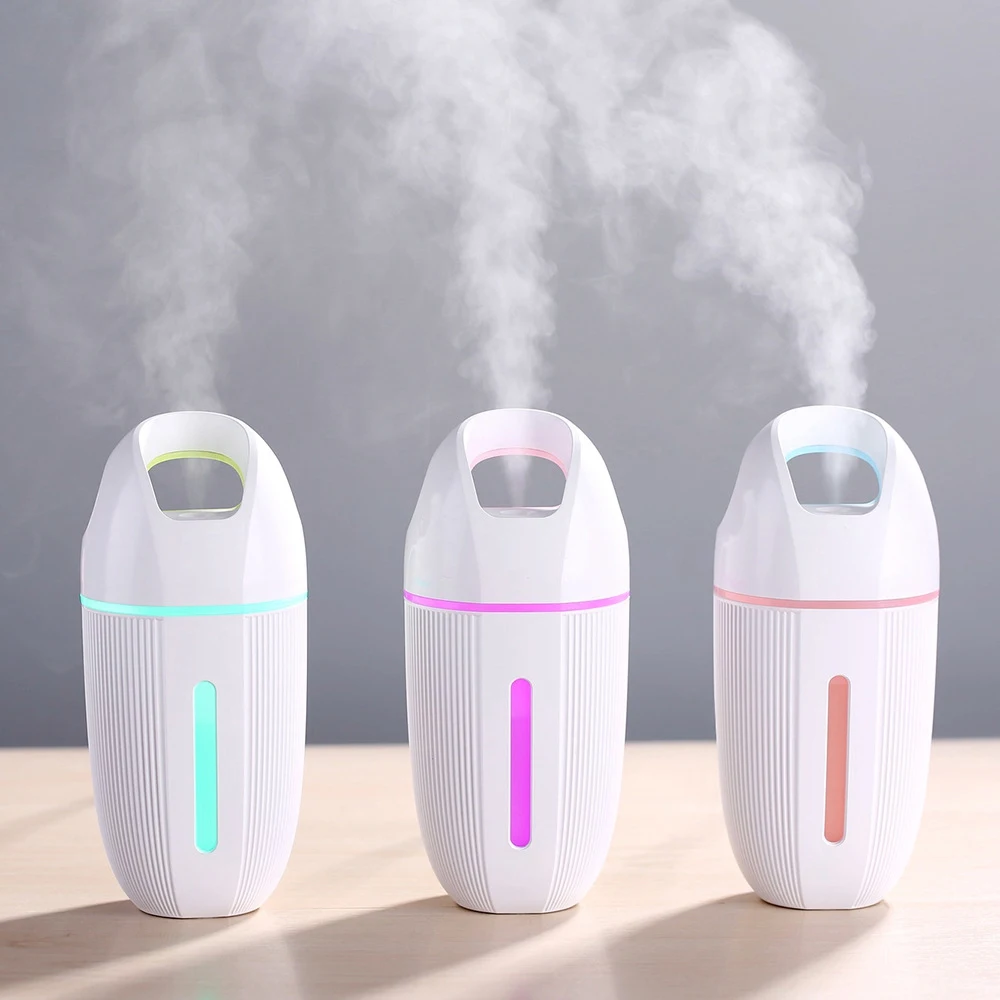 USB Mini Air Humidifier Purifier Car ultrasonic Aromatherapy Diffuser 200ML Air Humidifier Mini Essential Oil Diffuser Light