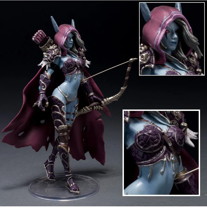14 см WOW Action Figure Toys Sylvanas Windrunner Darkness Ranger Lady ПВХ фигурки из игры для коллекции Annie