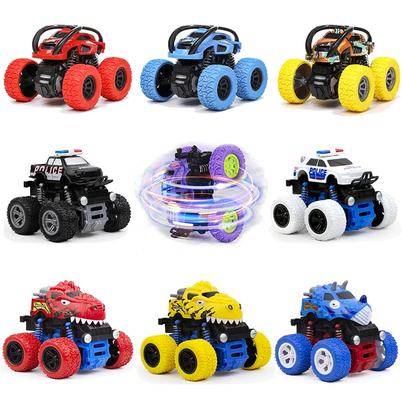 granero índice ayuda Coche de juguete con ruedas grandes para niños, camión de inercia con giro  de 360 grados, potencia de fricción, SUV fundido a presión, modelo al aire  libre, regalo _ - AliExpress Mobile