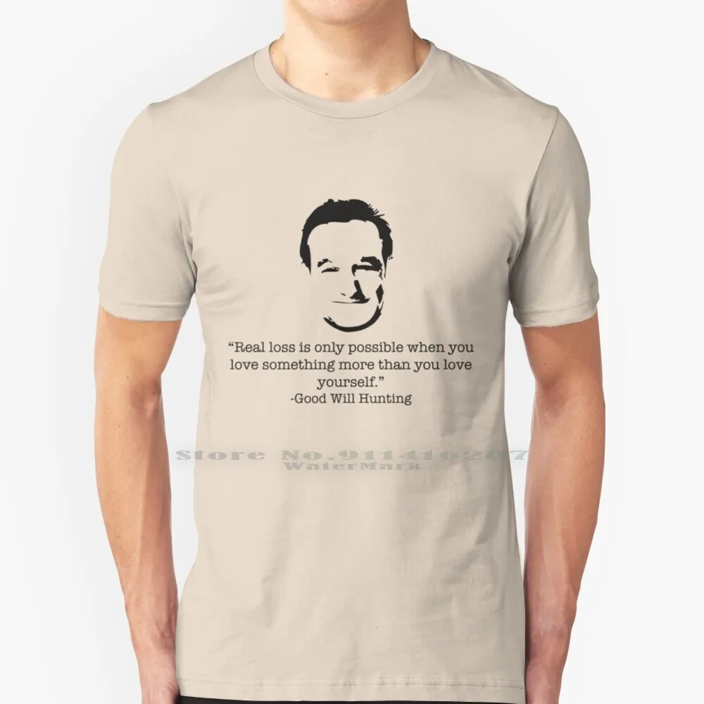 Maglietta Da Caccia Good Will 100% Puro Cotone Good Morning Vietnam Robin Williams Genie Flubber Mrs Douftfire Good Will Hunting
