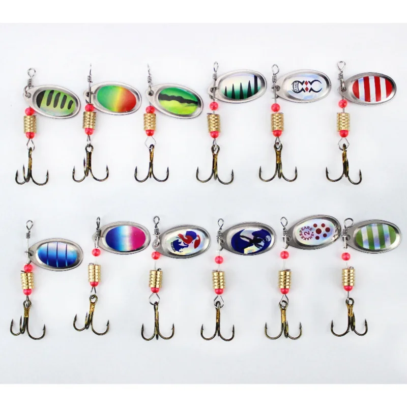 

Fishing Lures 10Pcs/lot Full Functioning Metal sequins Imitation Bait Rotating Iron Piece Road Lure Solid And Durable Attractive