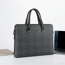 kuone luxury brand men bag genuine leather handbag shoulder bags large capacity business men briefcase laptop  luxury bags