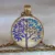 Tree Of Life Glass Cabochon Statement Pendant Necklace 14