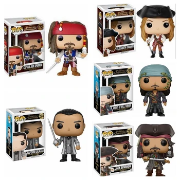 

Funko POP Pirates of the Caribbean Captain JACK Sparrow Salazar Elizabeth Swann Ghost of Will Turner Vinyl Action Figure Toys