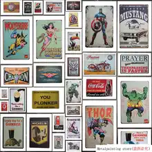 Аксессуары Karmour винтажный оловянный знак Ретро стиль, угольная мелованная металлическая живопись Оловянная вывеска настенная декоративная доска