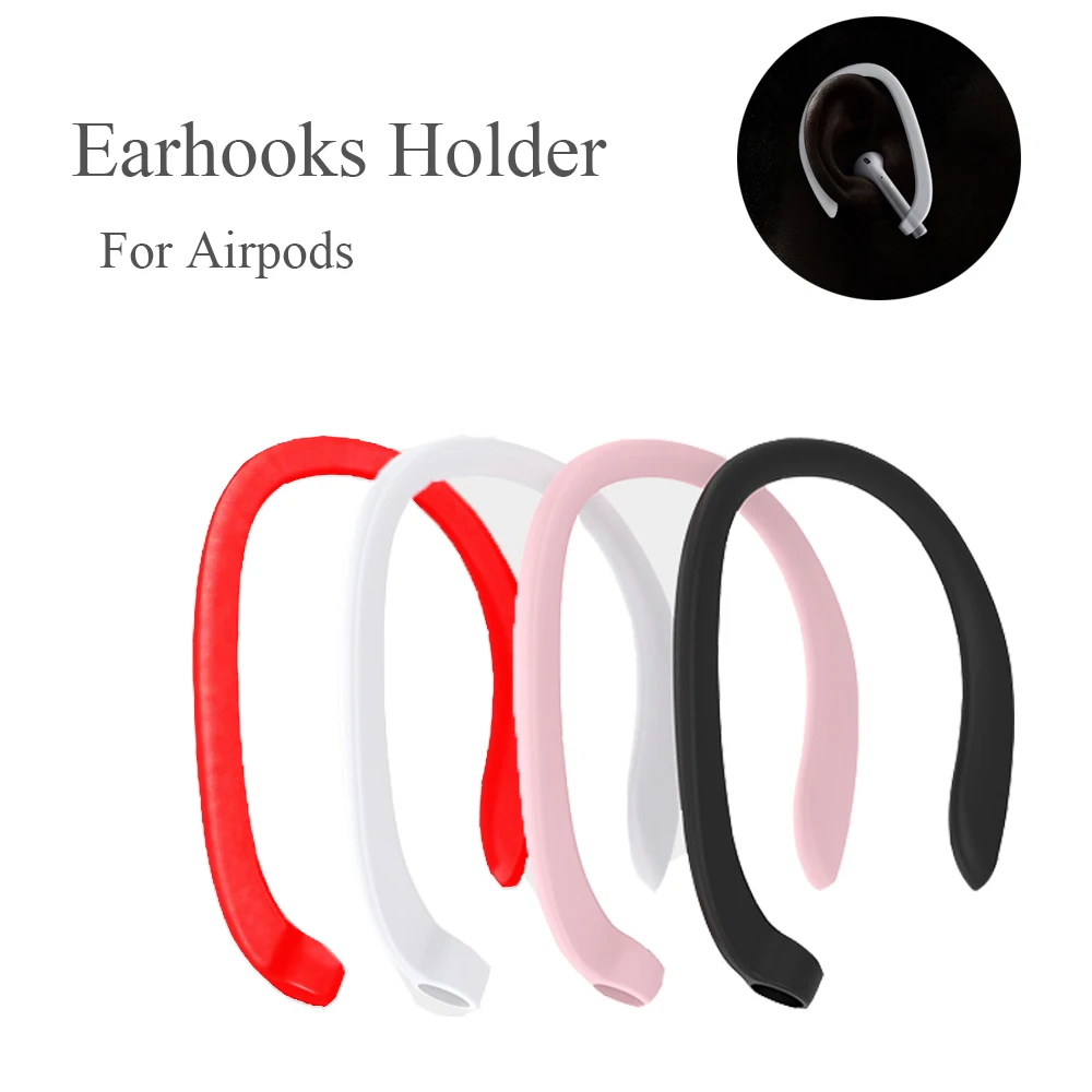 1 пара силиконовых защитных ушных крючков, держатель, спортивные, анти-потеря, ушные крючки для Airpods Apple, Беспроводные аксессуары для наушников