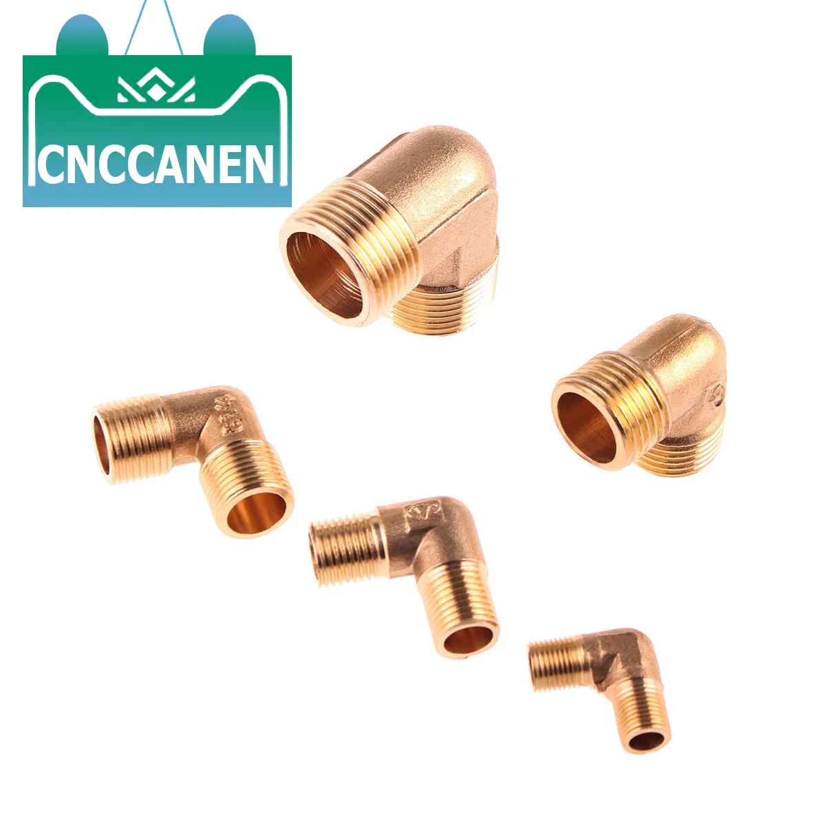 Латунный локоть 90 градусов 1/8 &quot1/4&quot 3/8 &quot1/2&quot 3/4 &quotBSP Мужской резьбовой разъем