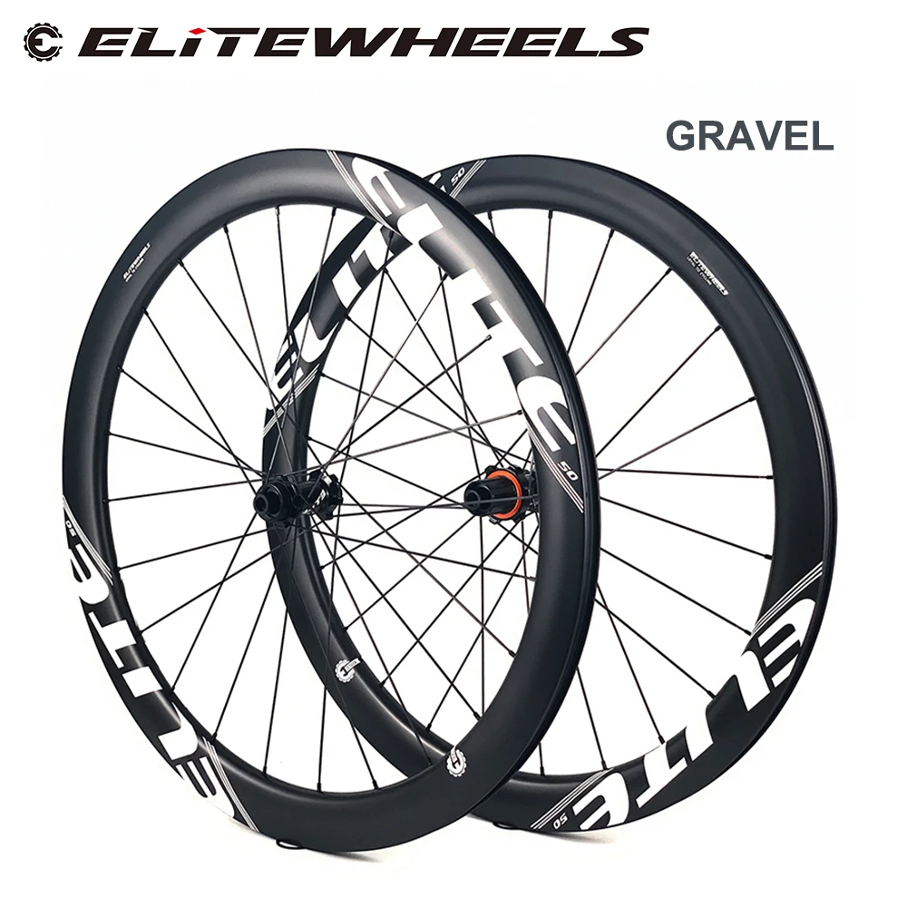 ELITEWHEELS700cGravelBikeCarbonWheelset50mmRacingWheelDepth19