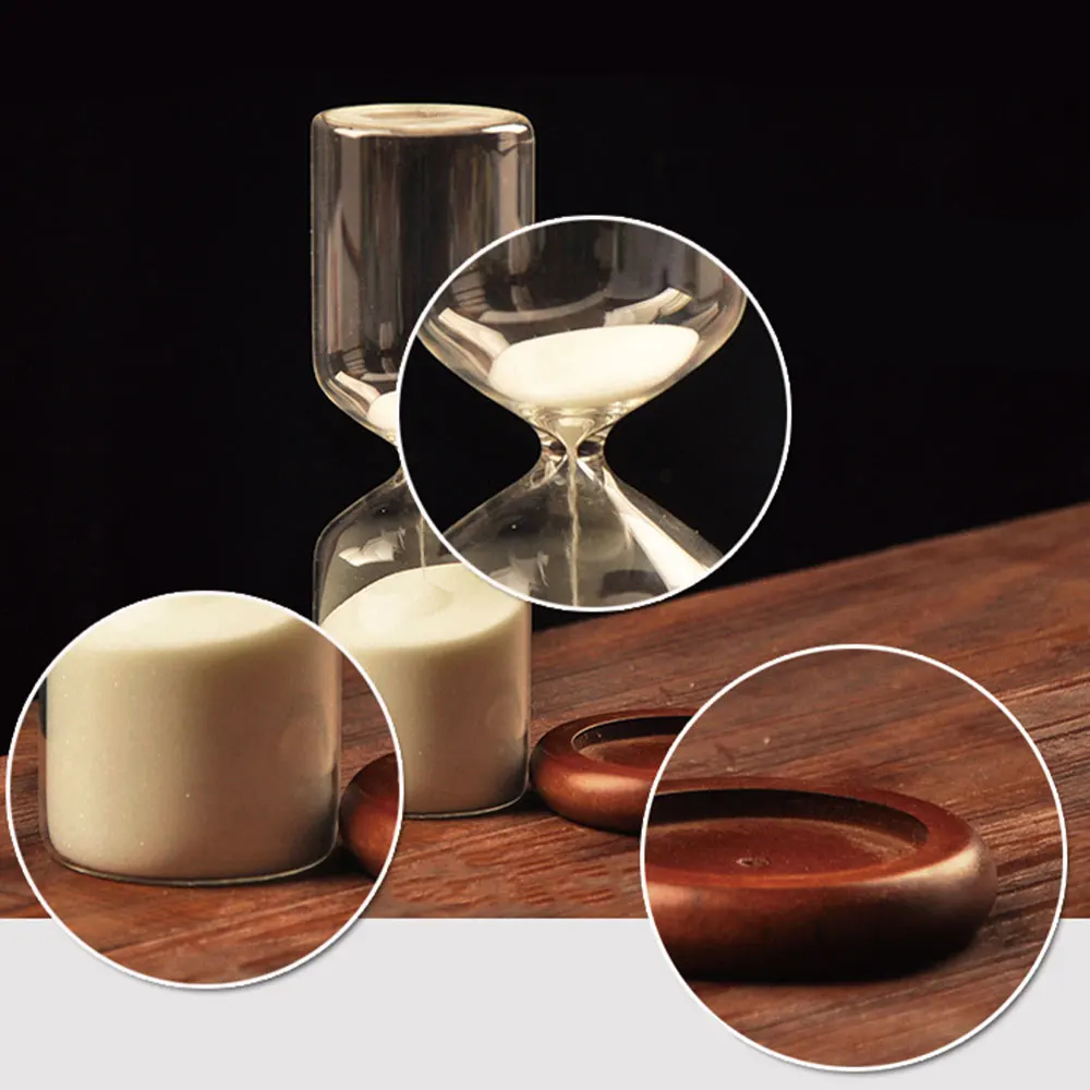 Изысканные простые белые песочные часы Hour glass es кабинет дома гостиная украшения деревянная основа 30 мин таймер песочные часы