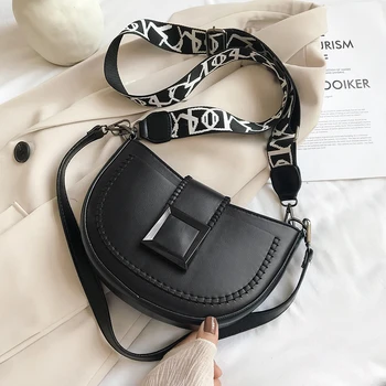 

Double shoulder strap Design PU Leather Crossbody Bags For Women 2020 Small Shoulder Messenger Bags Ladies Travel Shoulder Bags