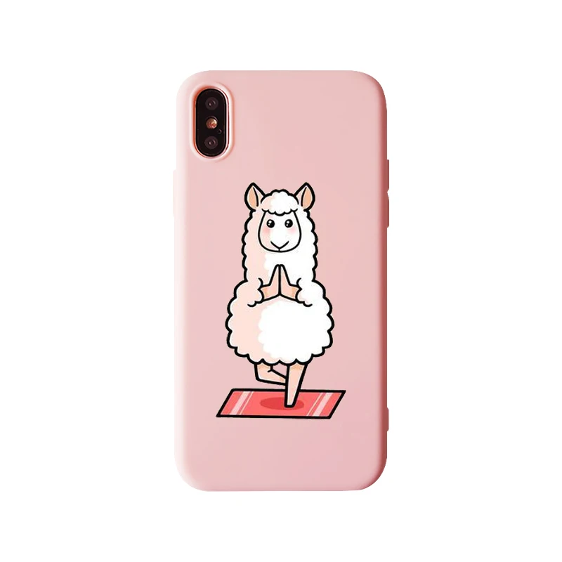 Милые лама Alpacas мягкие ТПУ Силиконовые чехлы для мобильных телефонов iphone 11 11Pro X XS XR MAX 6 6s Plus 7 8 Plus X 5 5S чехлы - Цвет: TPU
