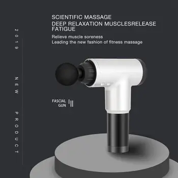 

6 Files Portable Percussion Fascia Massage Gun Body Muscle Healing Relaxation Massage Deep Tissue Massager Therapy Exercising