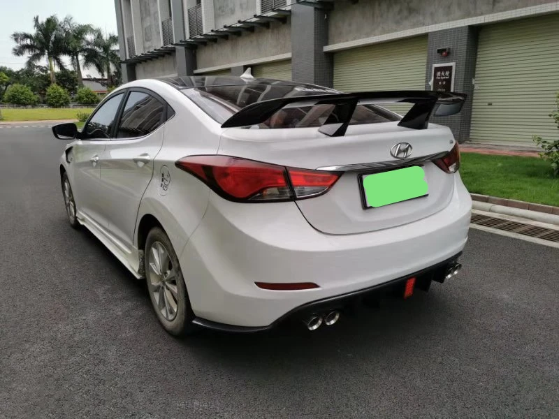 Использовать для hyundai Elantra Avante спойлер 2012 13 14 15 16 лет ABS Пластиковый материал заднее крыло EX стиль спортивные аксессуары