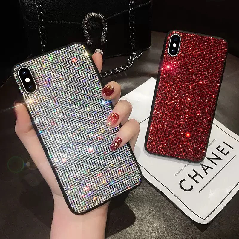 Блестящие стразы шикарные бриллианты чехол для iphone 11 pro XS Max X XR 7 8 Plus 6 6S Мягкий силиконовый сексуальный девчачий протектор задняя крышка