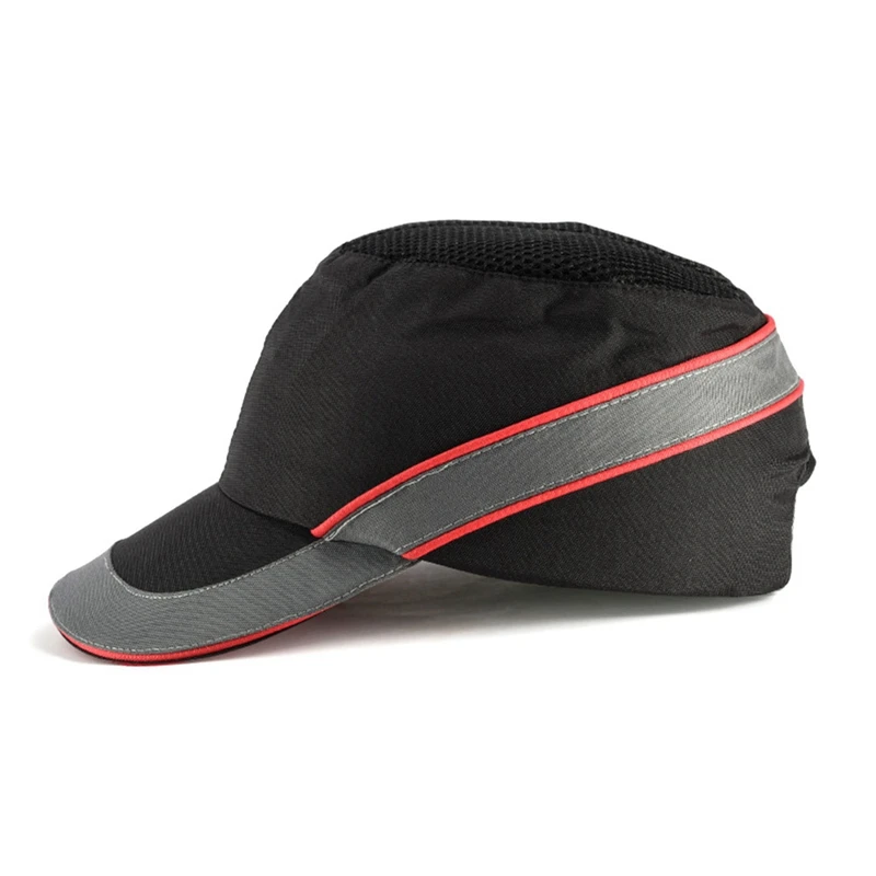 Bump Cap Work Safety Helmet Breathable Security Anti-impact Lightweight Helmets Fashion Casual Sunscreen Protective Hat - Цвет: BK