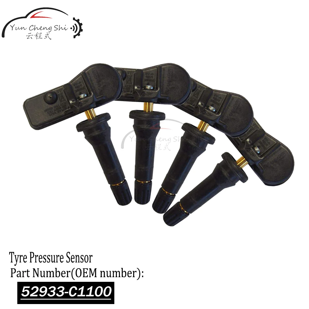 

4 шт./лот датчик контроля давления в шинах 52933C1100 Tpms датчик для стайлинга автомобиля стандартное давление в шинах для Hyundai