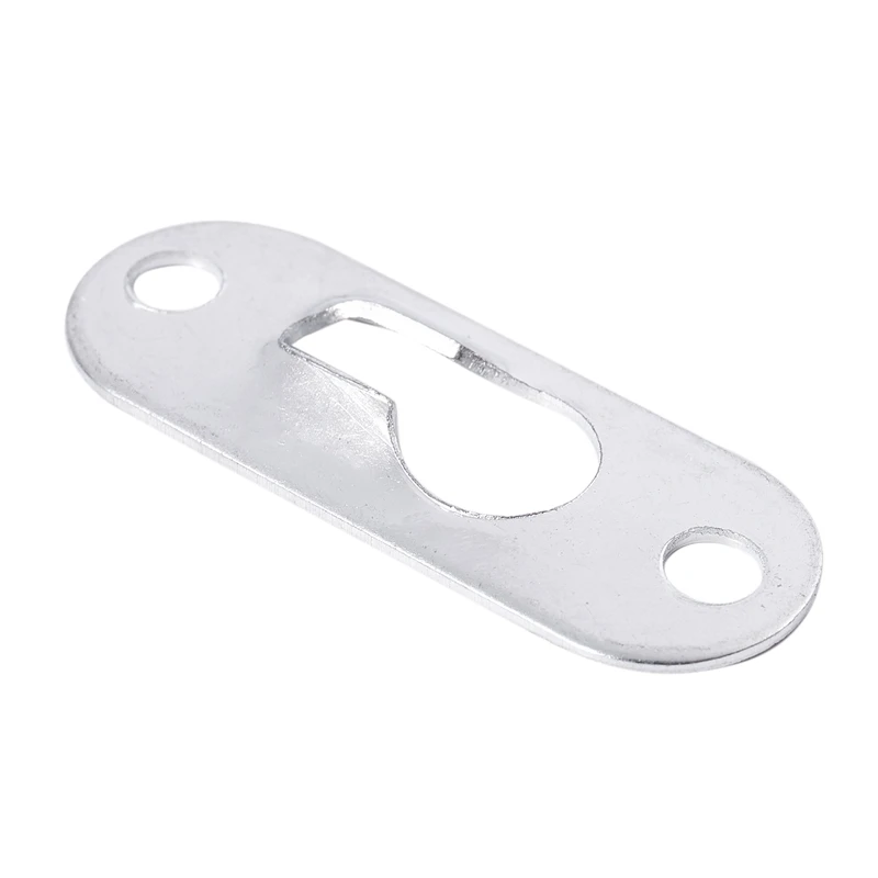 Promotion! Glass Mirror Picture 4mm Mounting Hole Hanging Plate Bracket 50 Pcs