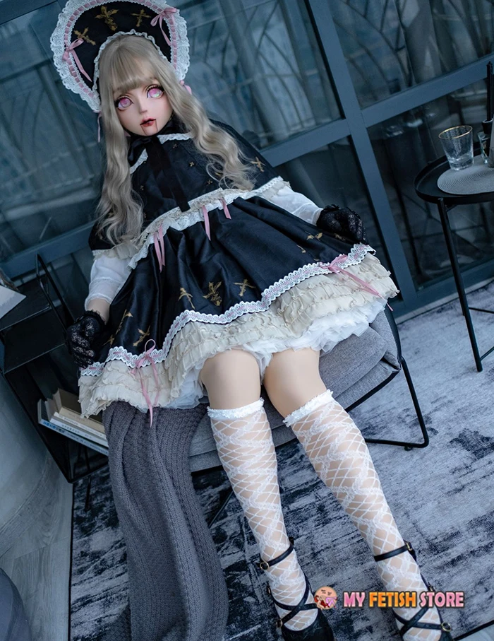 S01) HIDOLLS качество ручной работы Женская девочка Смола половина головы Косплей Японская ролевая игра BJD кигуруми маска Трансвестит кукольная маска