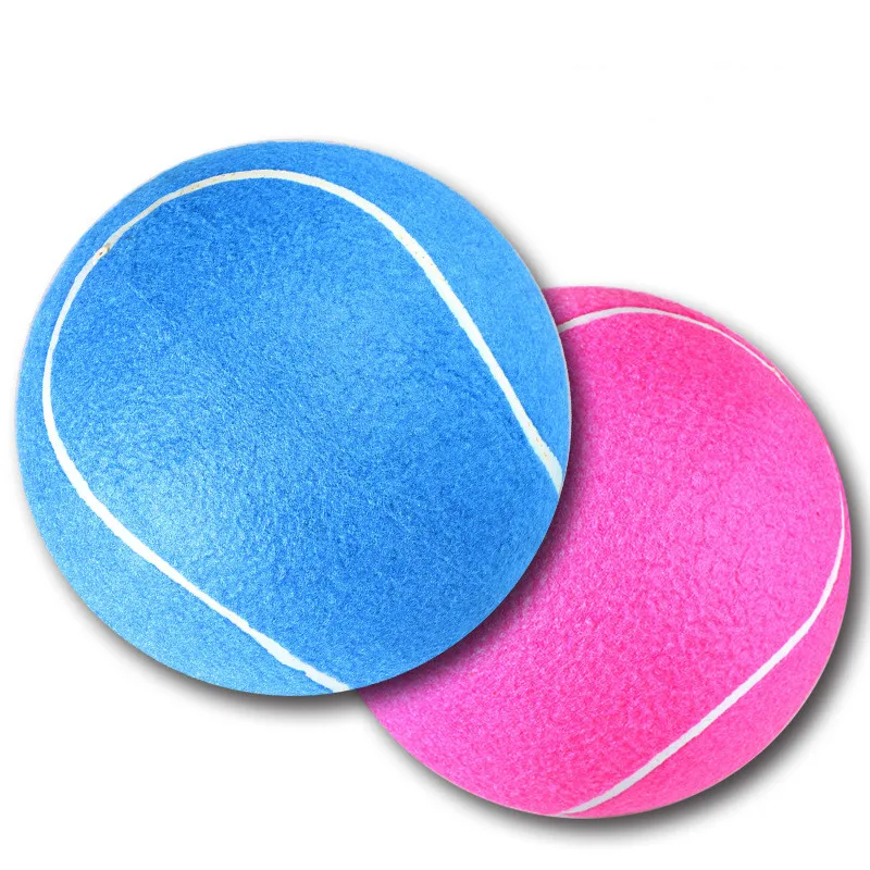 8 inch commemorative high quality signature tennis large pet toy inflatable balls Two colors are randomly sent | Спорт и развлечения