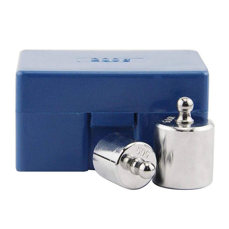 6Pcs 5G 10G 2X20G 50G 100G Grams Precision Steel Calibration Weight Kit Set with Tweezers for Balance Scale Promotion