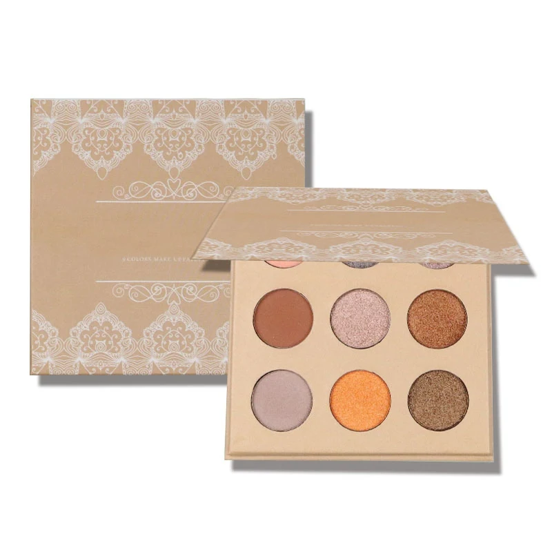 Earth Color Новые тени для век матовое стекло с перламутровым эффектом 9 цветов драма тени для век Палитра небо цвет земли цвет тени для век лоток W1 - Цвет: Earth Color