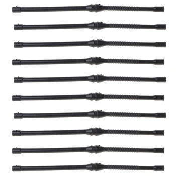 10X 블랙 연료 호스 파이프 중국 전기 톱 4500 5200 5800 45cc 52cc 58cc MT-9999 플라스틱 연료 호스 파이프 10 개/대 도구 부품