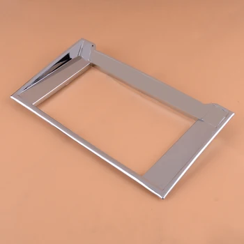 

ABS Chrome Interior GPS Radio Navigation Panel Trim Cover Frame Sticker Fit for Ford F150 2015 2016 2017 2018 2019