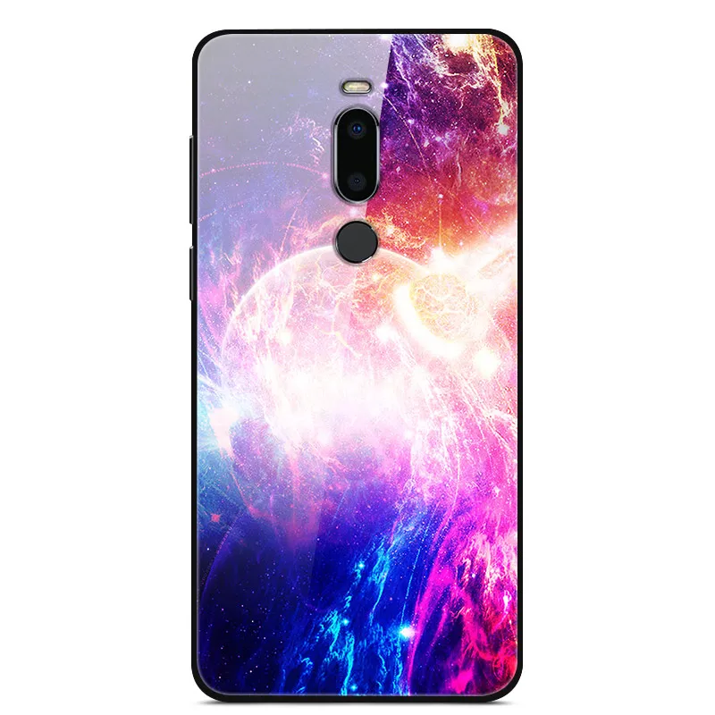 36 Для Miezu M8 чехол 5,7 ''модный роскошный стеклянный Жесткий Чехол для задней панели телефона чехол s для Meizu M8 чехол силиконовый бампер Coque для MeizuM8 M 8 - Цвет: 36