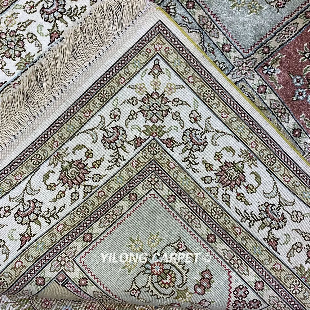 Yilong 2,5 'x4' четыре сезона изысканный сад персидский nanyang шелковый ковер(HF166B