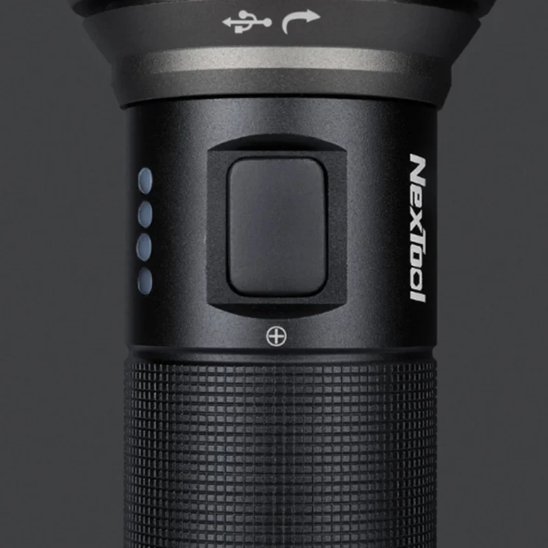Xiaomi Mijia Youpin Nato открытый бликовый фонарик черный дальний IPX7 водонепроницаемый type-C Прямая зарядка фонарик
