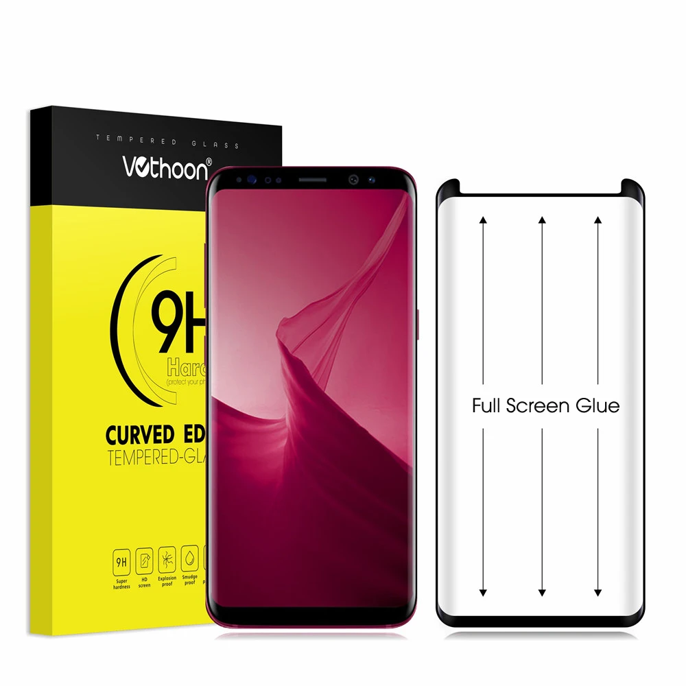 Закаленное стекло votoon для Samsung Galaxy S8, S8 Plus 3D полноэкранное защитное стекло(не полное покрытие